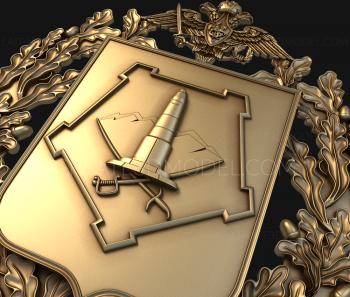 Coat of arms (GR_0071) 3D model for CNC machine